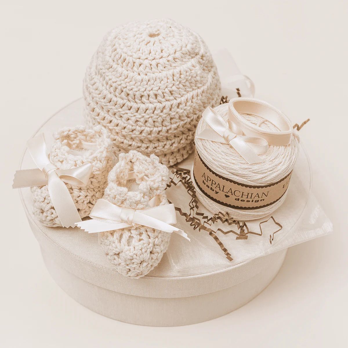 Crochet Cuff Hat and Bootees Pattern
