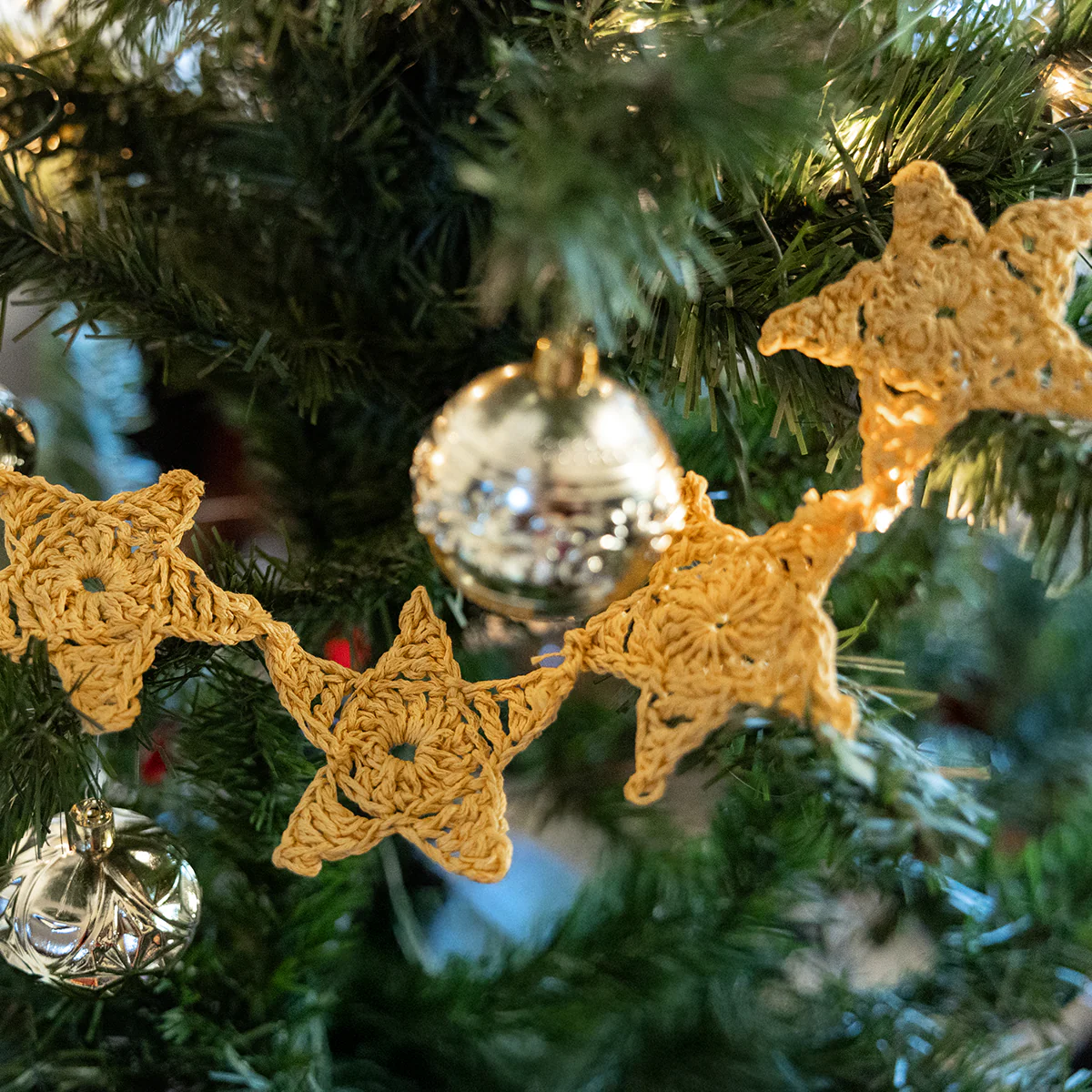 Crocheted Star Garland Pattern Download