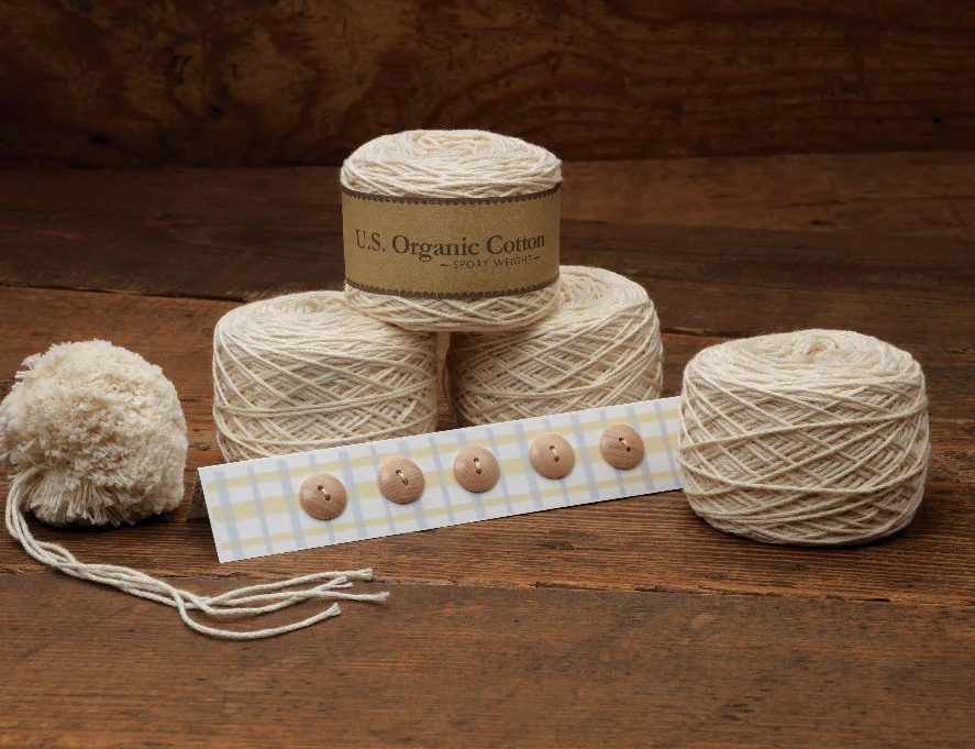 Pom Pom Organic Cotton Baby Cardigan Kit - Image 3
