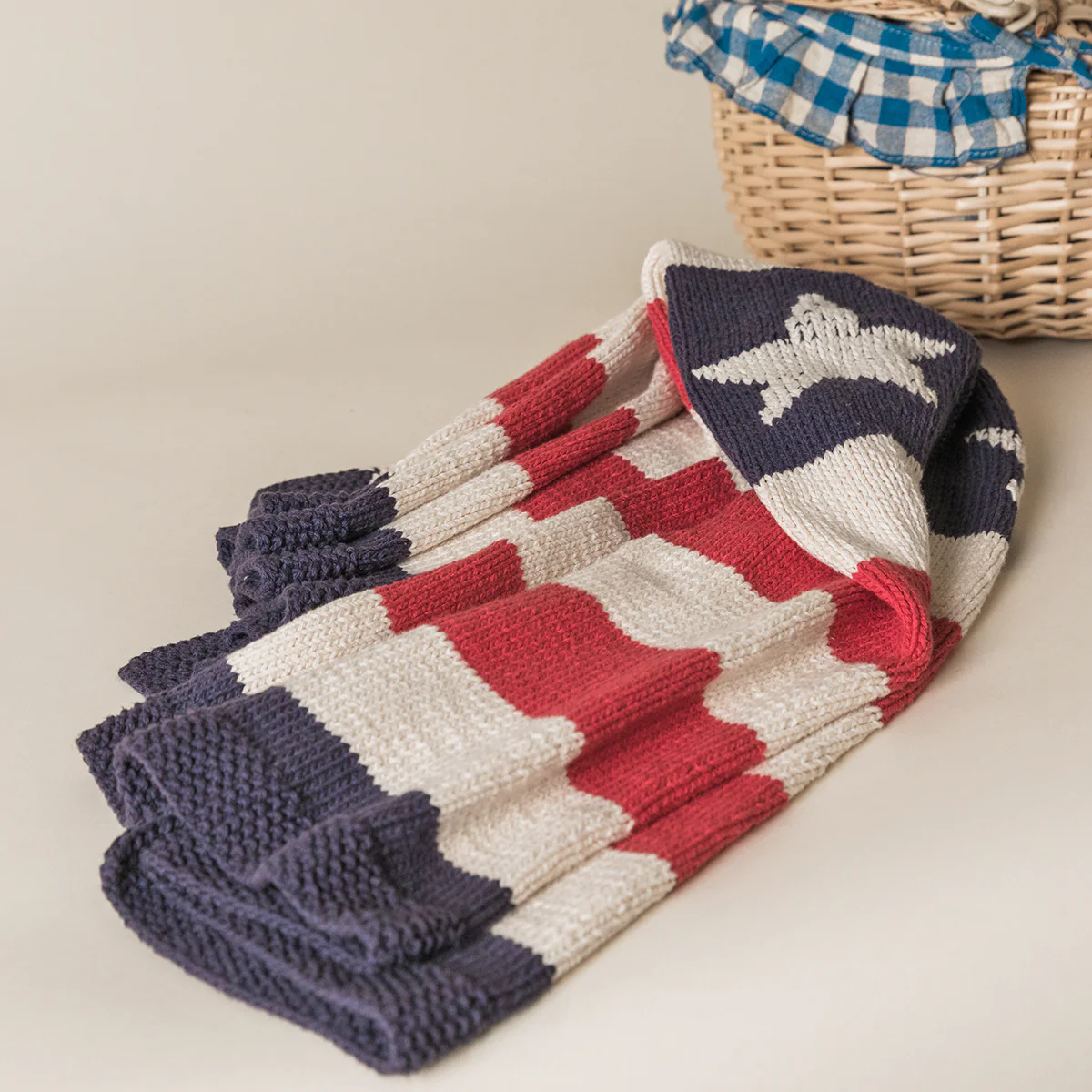 Stars & Stripes Knit Blanket Kit - Image 3