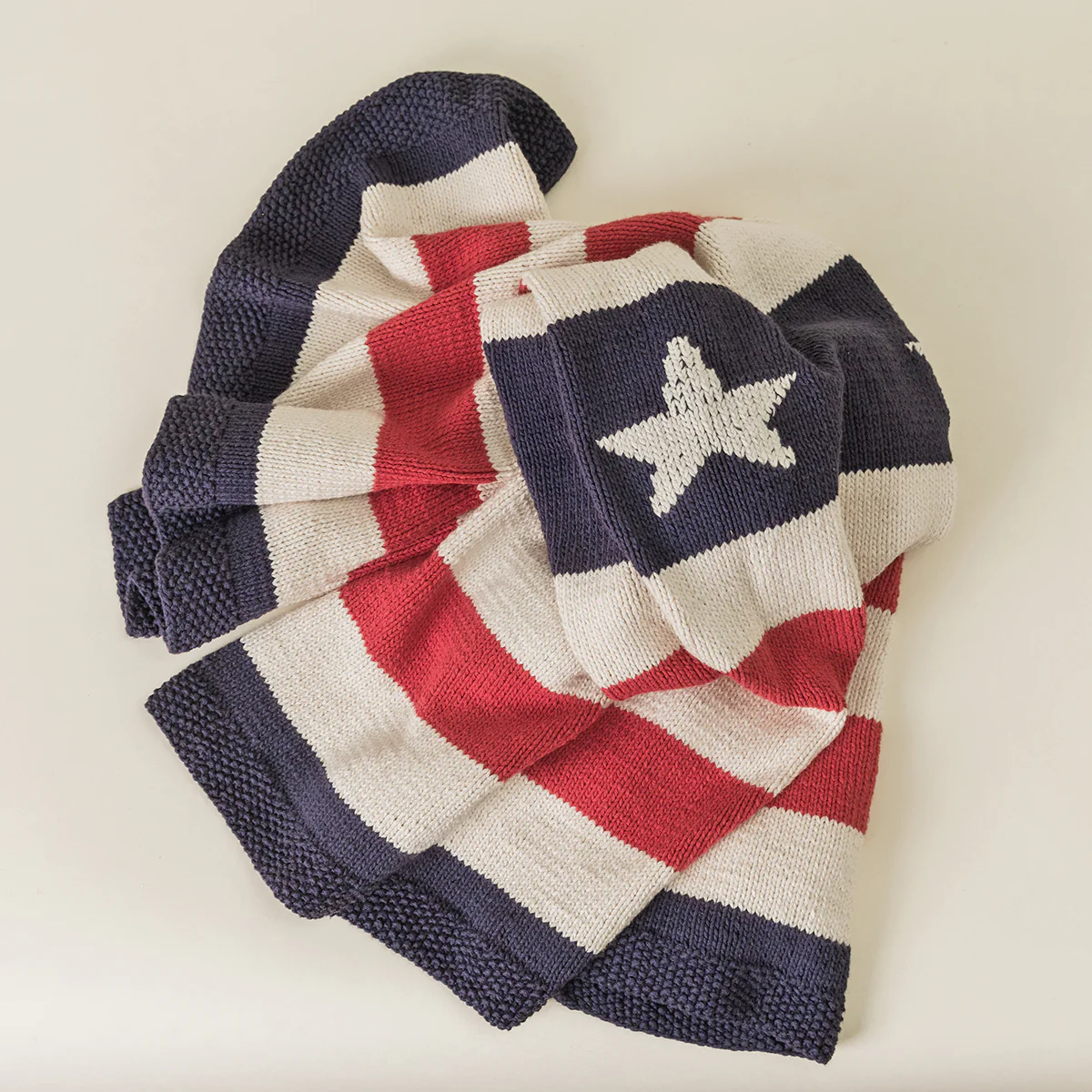 Stars & Stripes Knit Blanket Kit - Image 4