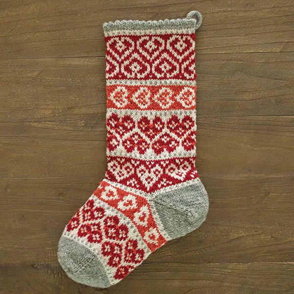Winter Hearts Stocking Pattern - Image 2